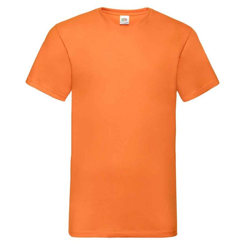 Fruit of the Loom Unisex Adult Valueweight V Neck / Orange